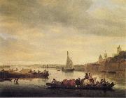 The Crossing at Nimwegen Saloman van Ruysdael